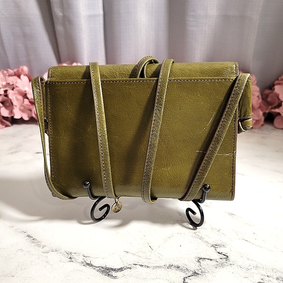 HOBO Olive Green Small Leather Crossbody & Shoulder Bag - Picture 5 of 8